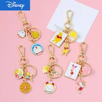 disney cute anime cartoon lovely winnie porket the pooh alloy keychain airpods pendant accessories key chain men women gift
