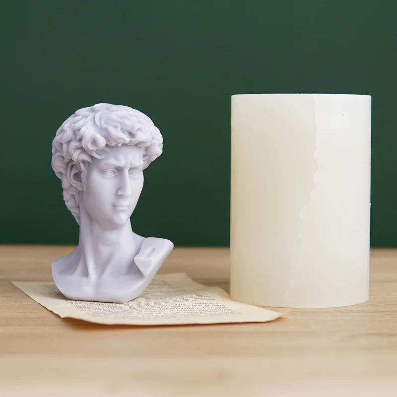 

Силиконовый материал для портрета Давида, форма для свечей ручной работы «сделай сам», 3D товары для ароматерапии, форма для украшения дома