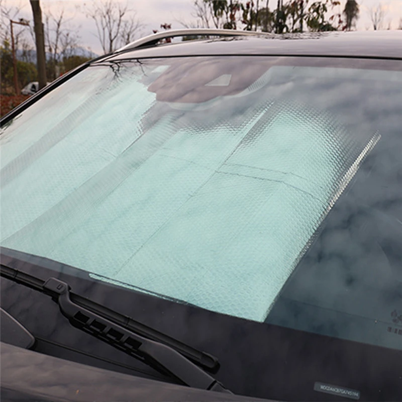 

Car Front Windshield Frost Sun Visor Shade Dust Protector Prevent Snow Ice Cover Universal Sun Shades Car Exterior Accessories