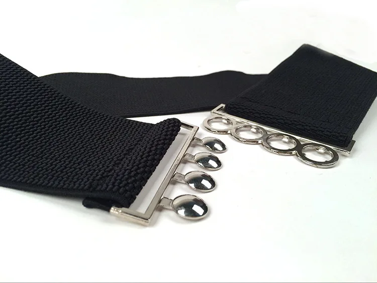 

Elastic Lace Black Belts for Women Luxury Brand Designer Belts for Costumes Jeans Belt Female Wedding Dress Waistband Party