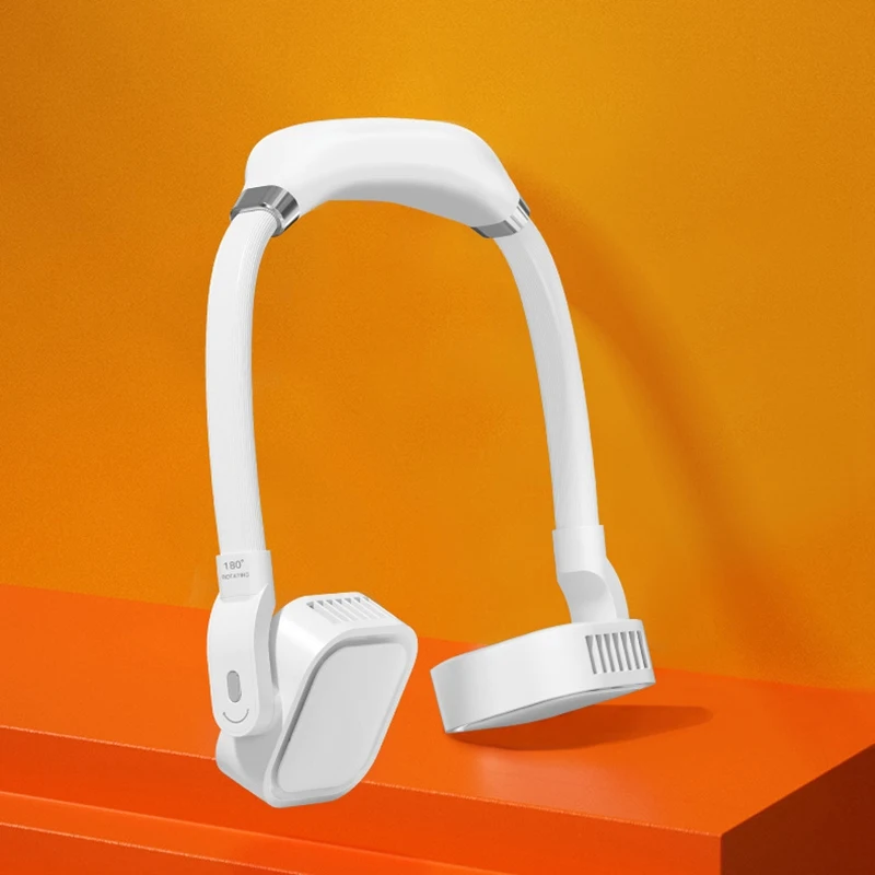 

4000MAh Portable Lazy Sports Fan Mini Hanging Neck Fan USB Rechargeable Halter Sports Fan Air Cooler Outdoor