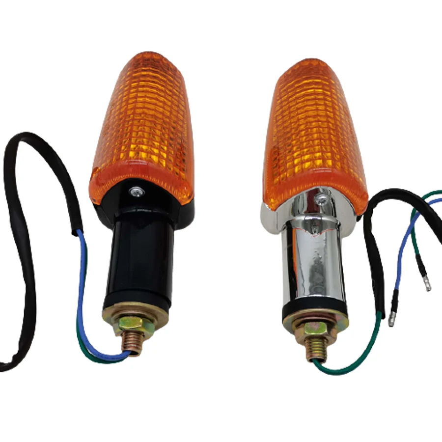 

B121 Universal DC 12V Motorbike Indicator Light Amber Blinker Bulb 8W For GS HJ 125 150 HJ125-A 2A 3A Flash Bike Lamp 1 Pair