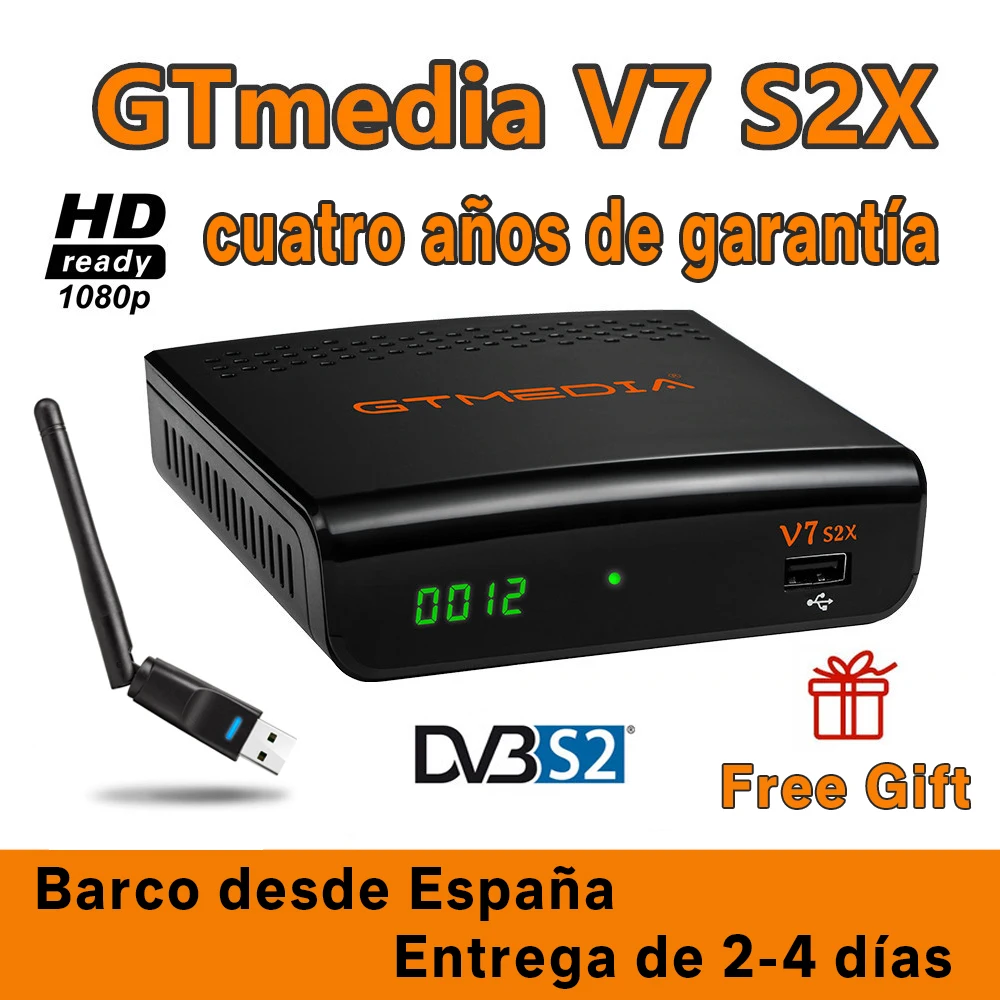 Φ Gtmedia V7 S2X спутниковый ресивер с USB wifi 1080P цифровой рецептор V7s2x обновленный gtmedia v7s