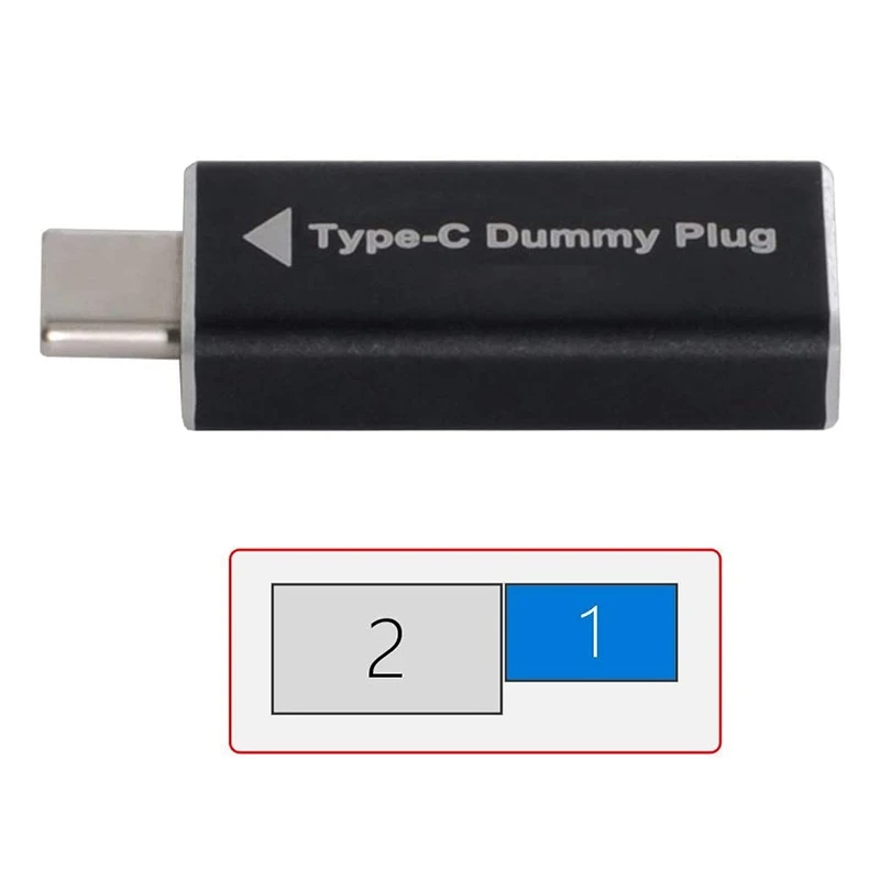 Очки виртуальной Дисплей адаптер Тип-C DDC EDID заглушка USB-C Безголовый призрак