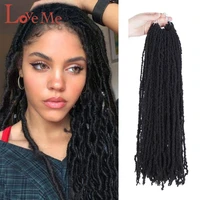 love me 20 inches 3pcslot faux locs extension crochet hair synthetic soft goddess braiding dreadlocks hair for black women