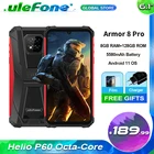 Смартфон Ulefone Armor 8 Pro защищенный, 6,1 дюйма, HD + 8 Гб + 128 ГБ, Helio P60, Android 11, NFC, 5580 мАч