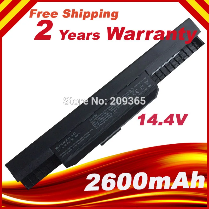 [Специальная цена] Новинка 14 4 V A41-K53 Аккумулятор для ASUS X54HR X54C X54H A54C X54HY A54H series
