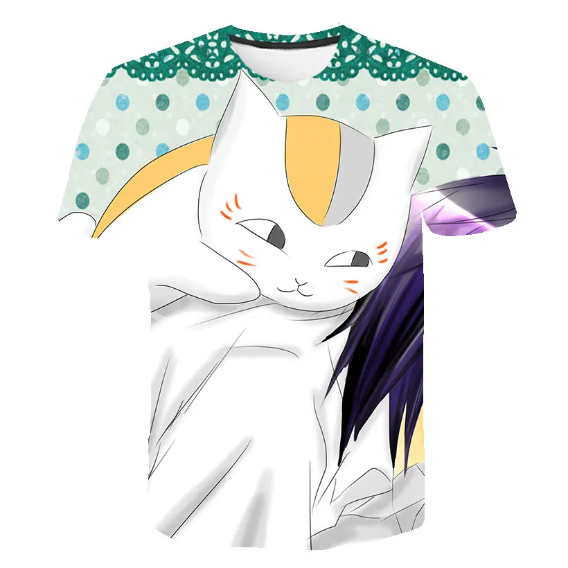 Детская футболка с коротким рукавом мультипликационным рисунком для девочек и