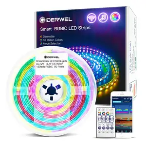 Гибкая светодиодная лента Wifi освещение s, 5 м, Smart Dream, работает с приложением Alexa, Google home, ios