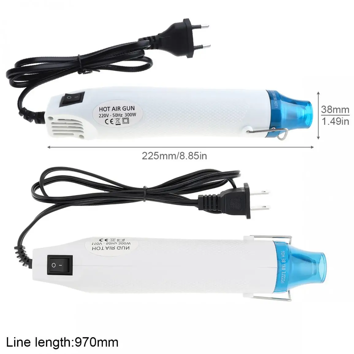 110V-220V 300 вт Diy с помощью Тепловая пушка электрическая инструмент пистолет