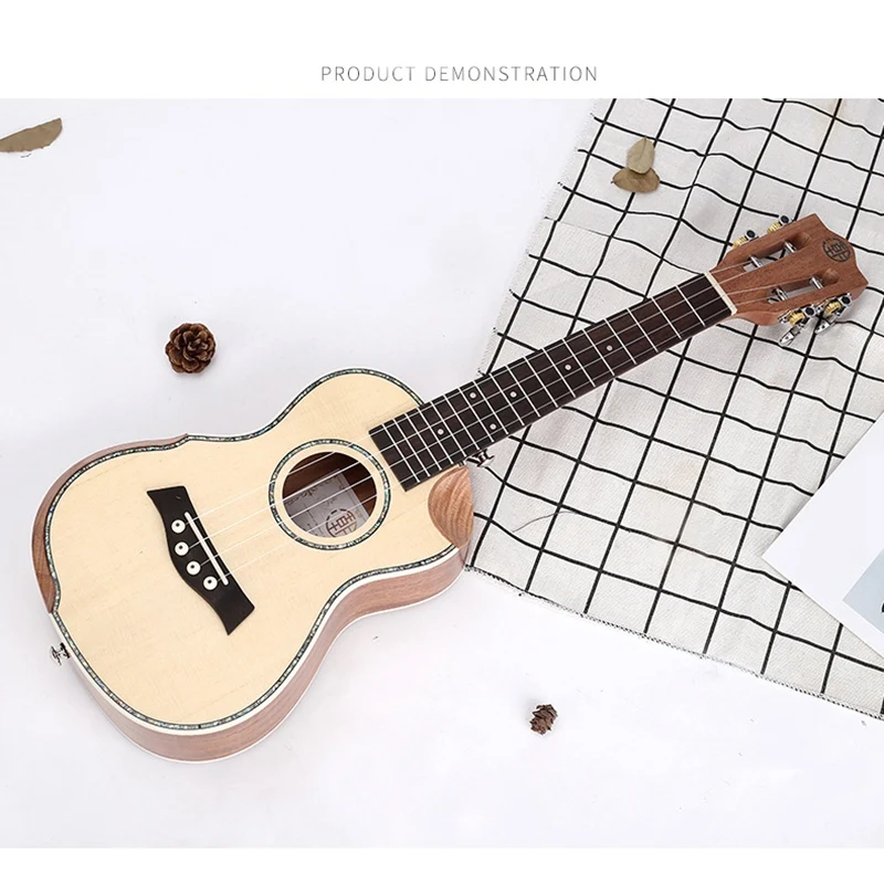 

Ukulele 23 Inch Solid Mahogany Top with Ukulele Starter Tenor Ukulele Spruce sheet