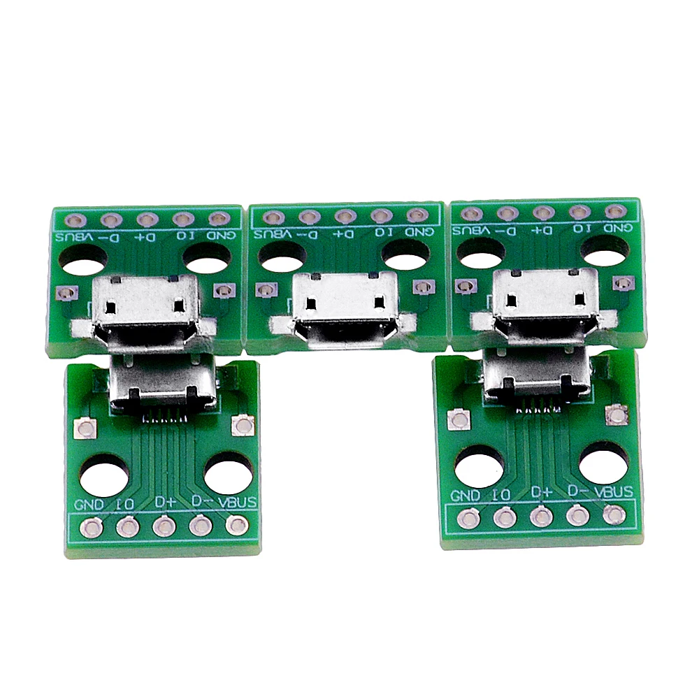 10 шт. микро USB для DIP адаптера 5pin гнездовой разъем конвертер печатной платы типа в