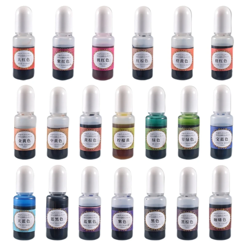 

2022 New Epoxy Resin Pigment - 24 Colors Epoxy Resin Transparent Colorant UV Resin