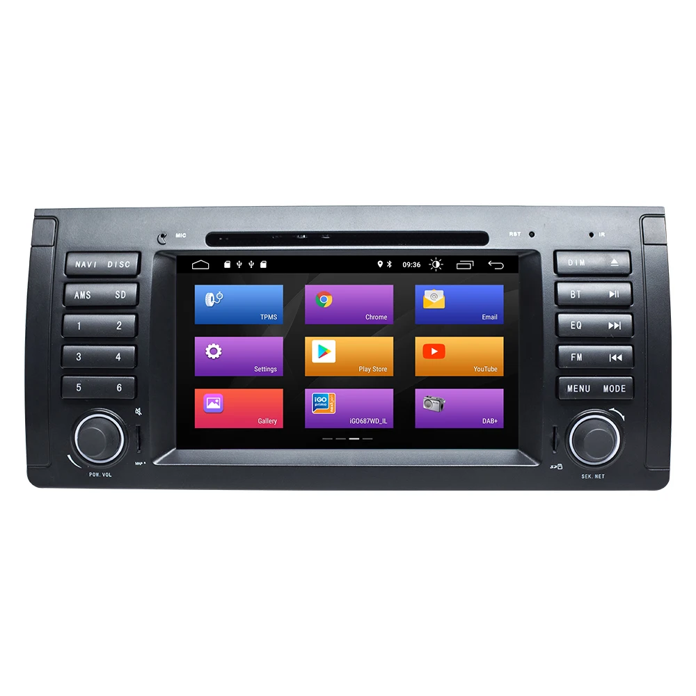 4 ГБ 64 1Din Android 10 телефон для BMW 5 серии/X5 E39 мультимедийный DVD навигатор стерео IPS DSP Wi