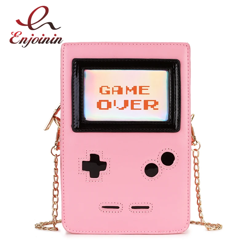 Забавная модная розовая игровая машинка для игр из искусственной кожи Дамский