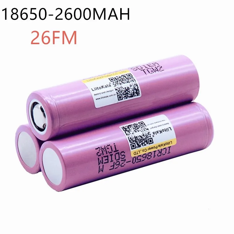 Liitokala ICR1865026FM новый 100% оригинальный 18650 2600 мАч литий ионный аккумулятор 3 7 В