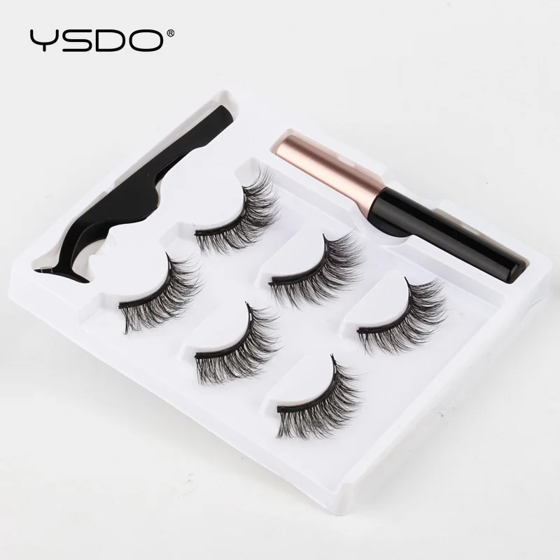 2/3 шт. Магнитный ресницы натуральные длинные 3D серо коричневого цвета для макияжа