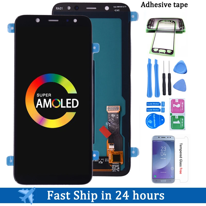 

Original Super AMOLED For SAMSUNG Galaxy A6 2018 A600 A600F A600FN LCD Display with Touch Screen Digitizer Assembly
