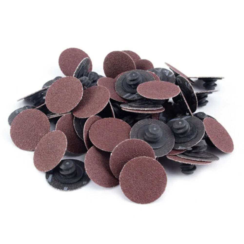 

51Pcs 240 Grit 1"Roll Lock Quick Change Sanding Discs Type R-shap Abrasive Tool For Motorcycles, Painted Sheet Metal Parts