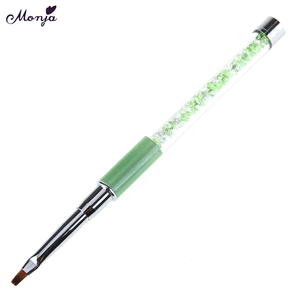 Дизайн ногтей ручка с кисточкой стразы алмазными металлическими акриловая