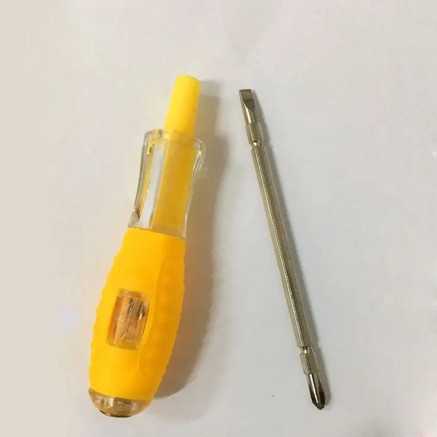 Испытания цепи ручка отвертка Phillips тестер напряжения электрического счетчика