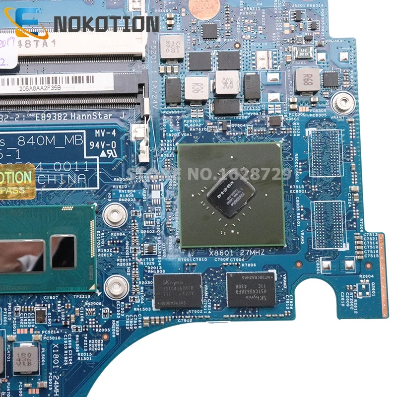 NOKOTION NBMQK11004 NB. MQK11.004 14205-1 для acer aspire VN7-571 VN7-571G материнская плата для ноутбука SR1EB I7-4510U cpu 840M GPU
