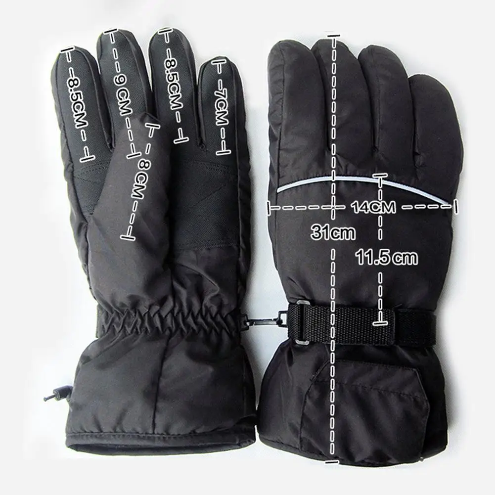 

4.5V Electric Heated Gloves Battery Box Power Supply Ski Windproof Cotton Heating Gloves Five Fingers Hand Back Heating Warm