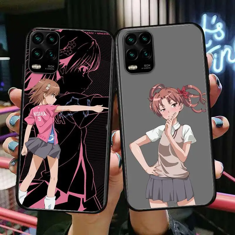 

Toaru Kagaku no Railgun S cartoon Phone Case For XiaoMi Redmi Note 11 10 9S 8 7 6 5 A Pro T Y1 Anime Black Cover Silicone Back P