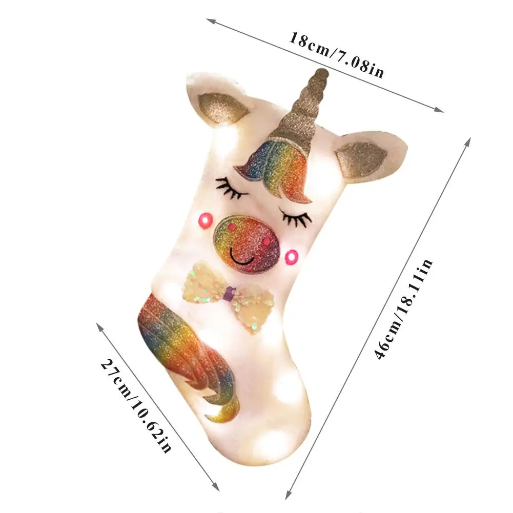 Рождественские чулки для подарков и прикольной сумочкой с пайетками бантом