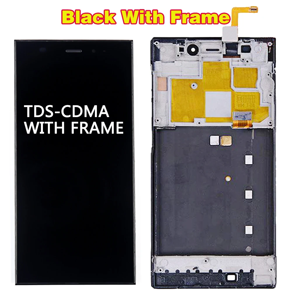 TDS-CDMA WCDMA 5,0 ''ЖК-дисплей для Xiaomi Mi 3 ЖК-дисплей сенсорный экран Рамка для Xiaomi Mi 3 ЖК M3 Замена ЖК-дисплея - Цвет: TDS-CDMA with frame