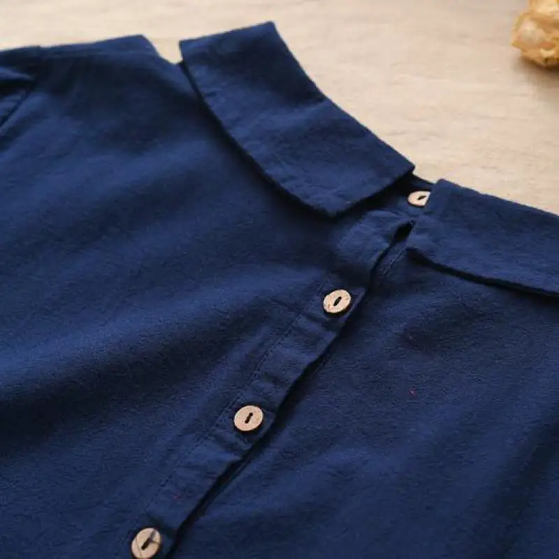 

Summer New Loose Leisure Patchwork Short Sleeve Cotton Linen T-shirt 2021 Simple Comfortable Solid Color Women Tops