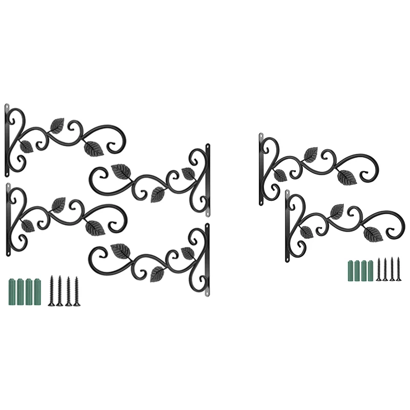 

Настенный крючок, подвесной кронштейн для растений-11,8 дюймов, железные подвесные крючки в комплекте, Декоративная вешалка для растений