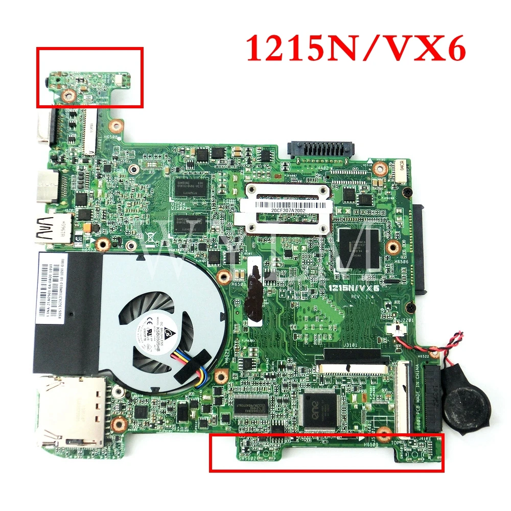 Материнская плата 1215N/VX6 материнская REV 1 4/REV1.5 для ноутбука ASUS 1215N 100%