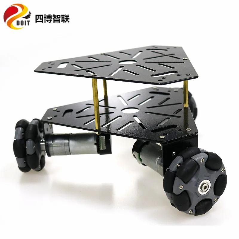 SZDOIT двойной-Слои в металлическом корпусе 3WD RC робот танк шасси автомобиля