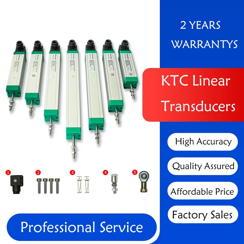 Ktc 275450 mm Transdutor de Deslocamento Linear Sensor Escala Haste de Tração Régua Eletrônica Posição Lwh Potenciômetro Máquina de Injeção Instrumentos de medição de nível