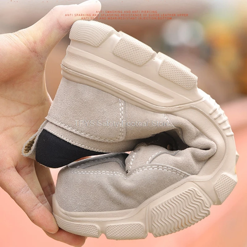 

Male Safety Shoes Work Sneakers Indestructible Work Safety Boots Summer Shoes Men Steel Toe Shoes Sport Safty Shoes Dropshipping
