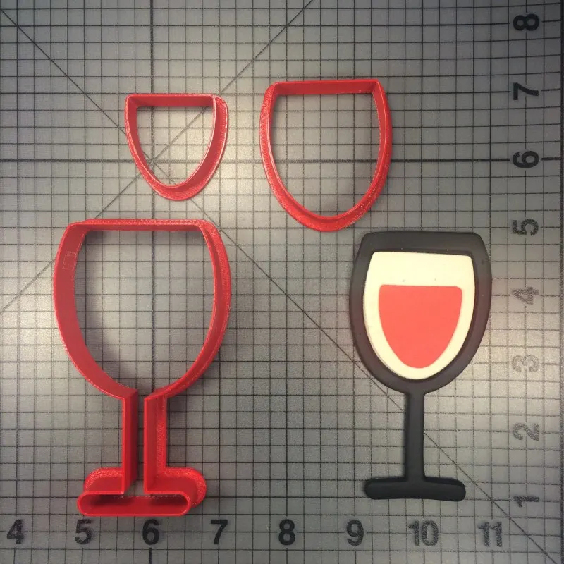 Формочки для печенья в форме бокала вина пищи и напитки формочки с 3D рисунком