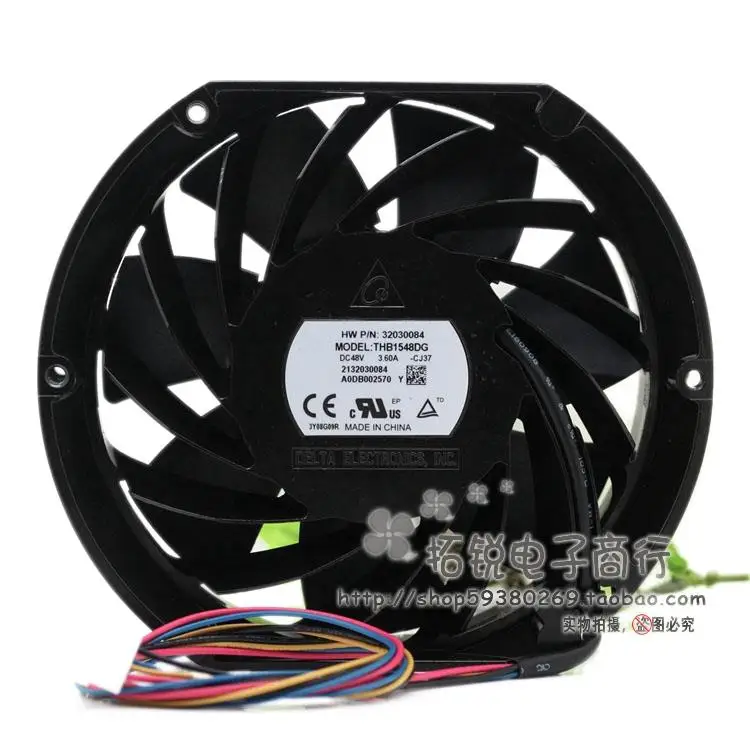 Вентилятор Delta Thb1548dg, 48 В, 3,60 А, 15 см Вентилятор Delta Thb1548dg, 48 В, 3,60 А, 15 см