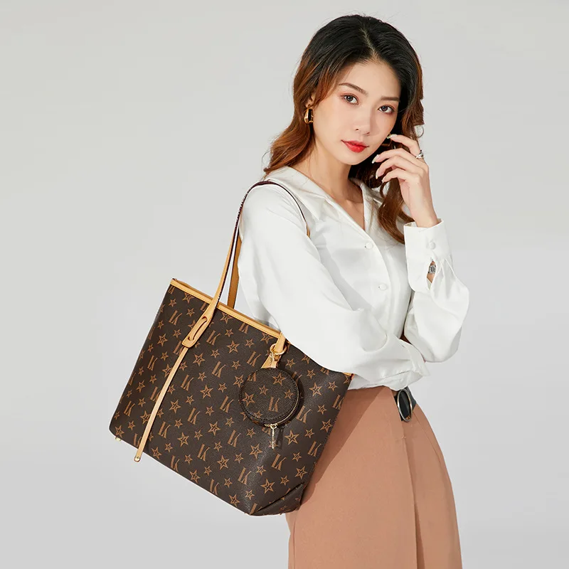 

100% Full Genuine Leather Bag 2021 New Fashion Single Shoulder Messenger Handbag Ladies Fashionable Purses and Handbags Monogram