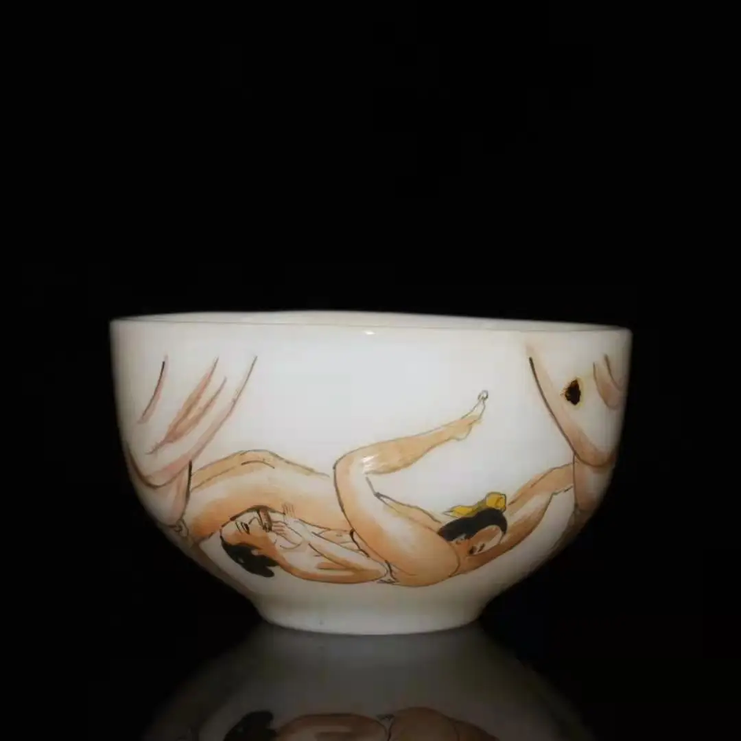 

Очень редкий династии Цин (QianLong1711-1799) цветная глазурованная миска Liuli для боди-арта с отметкой, украшение, #02, бесплатная доставка,