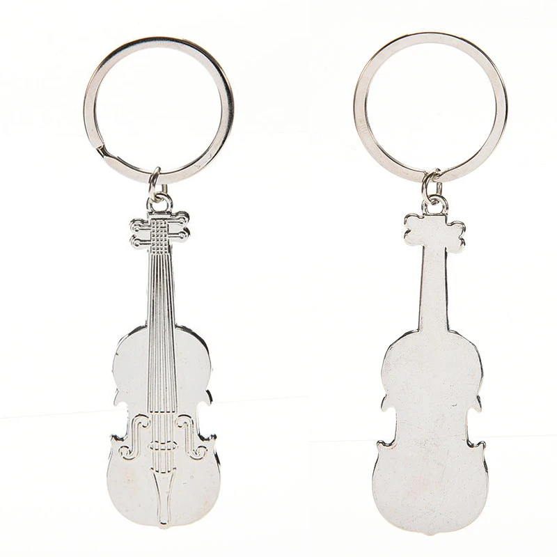 

Mini Creative Charm Key Chain Key Ring Musical Note Violin Keychain For Car Metal Music Symbol Key Chains
