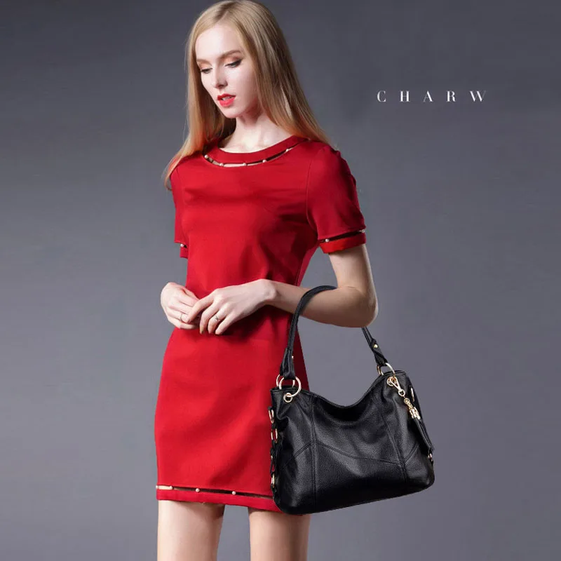 Модная большая сумка тоут через плечо женские кожаные сумочки формата А4 большие