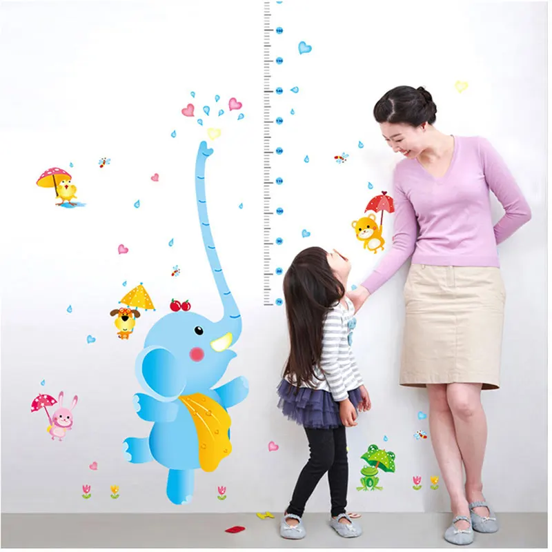 Счастливый слон танцующий в зоопарках настенные наклейки измерительная линейка