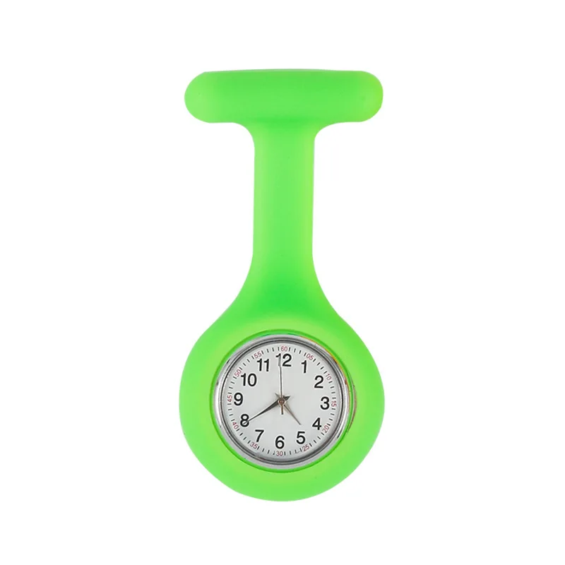 Fluorescent green Водонепроницаемые креативные компактные и удобные кварцевые карманные часы для медсестры разные цвета - Цвет: Fluorescent green