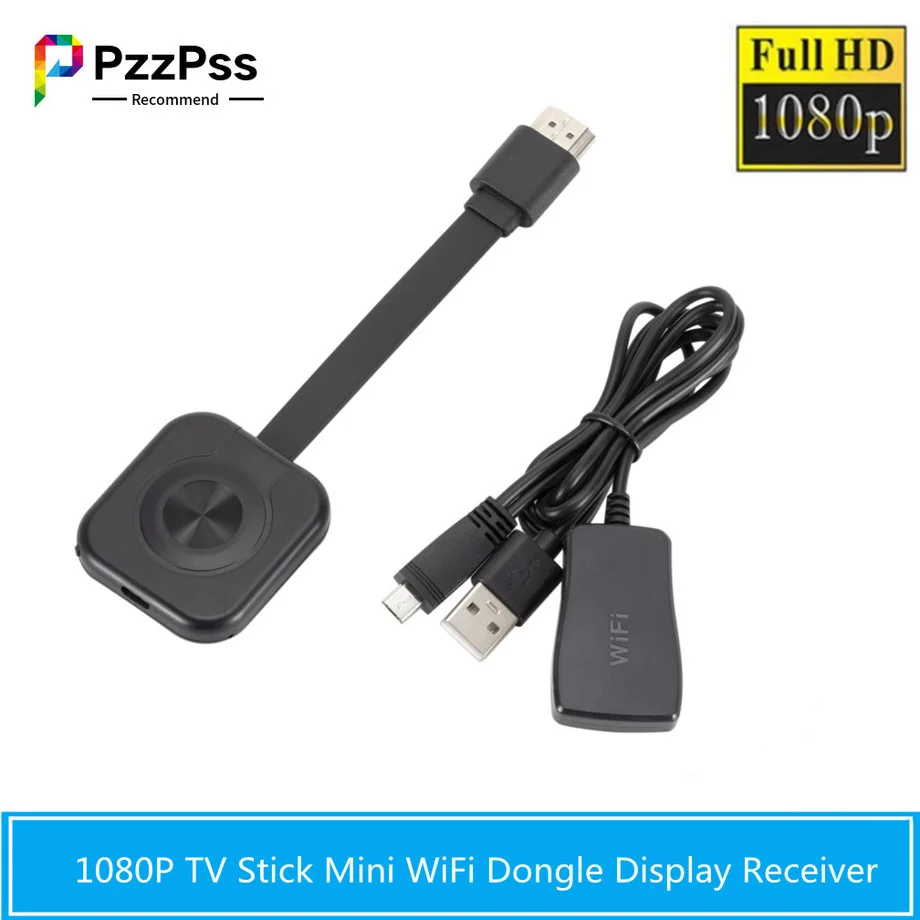 PzzPss HD 1080P новый WiFi беспроводной дисплей Dongle TV Stick для дома Therate Ultra Media Video Streamer WIFI |
