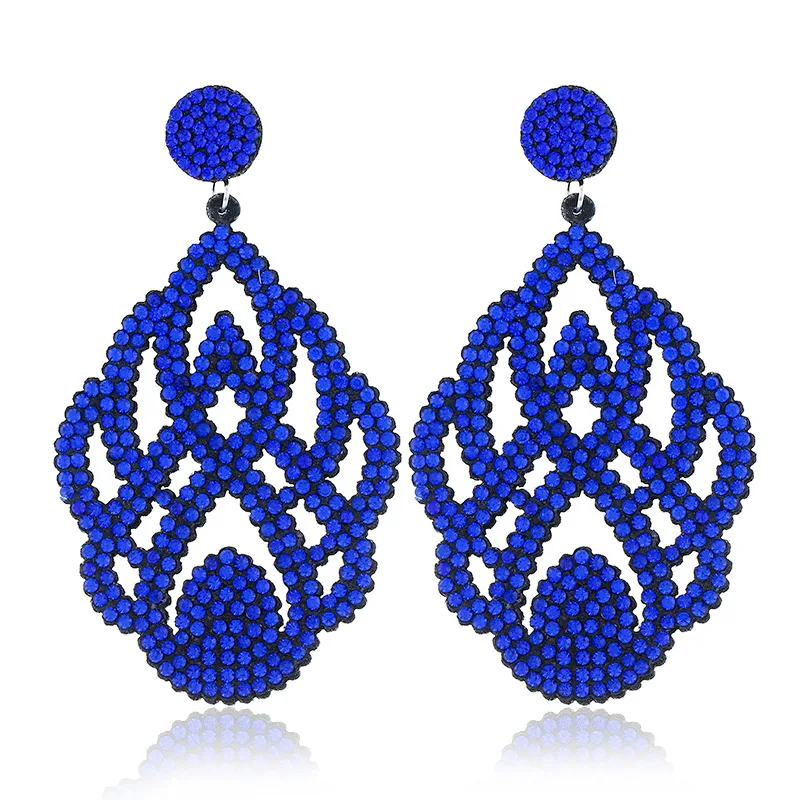 Большие серьги в стиле ретро акриловые женские с цветами MER180001 | Украшения и