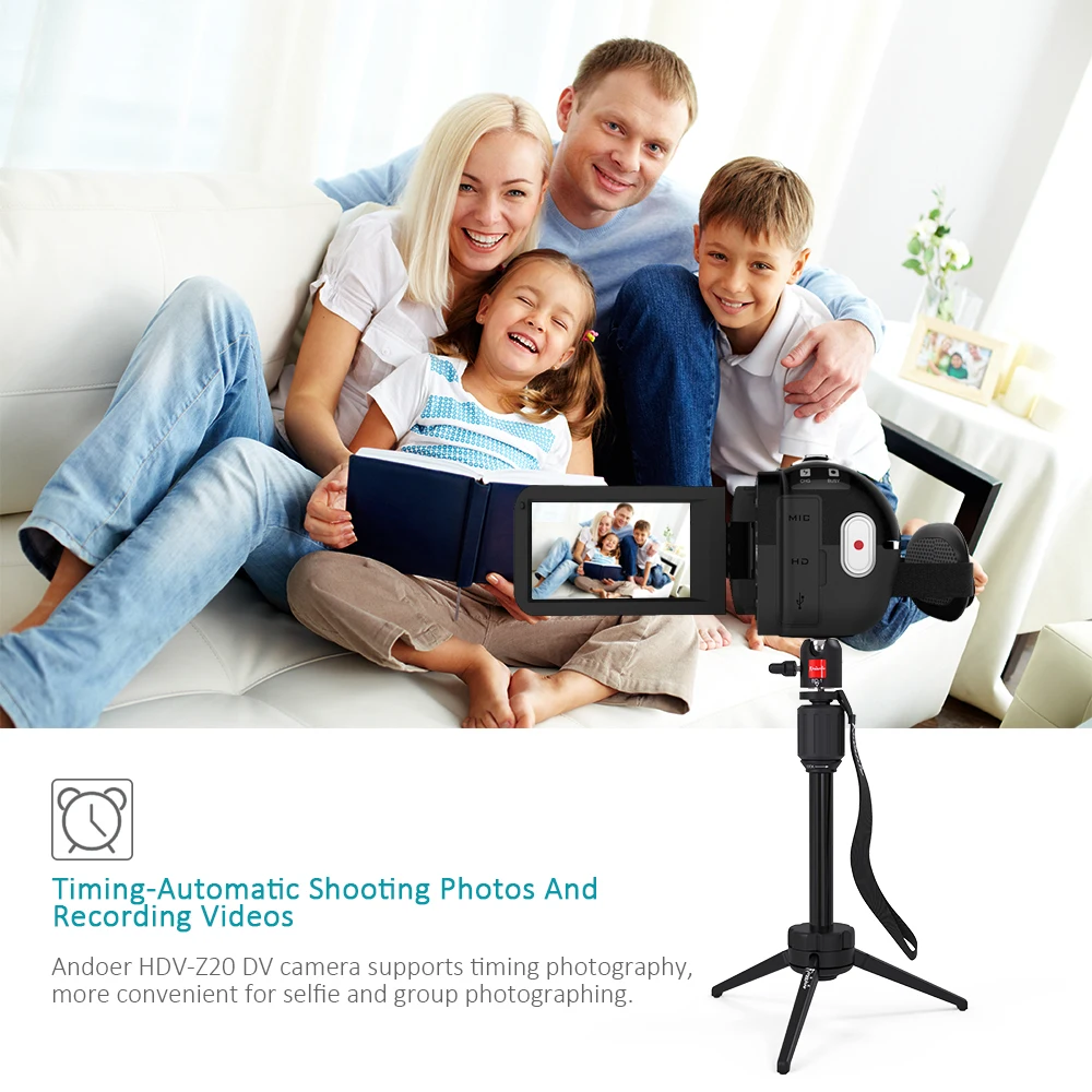 HDV-Z20 портативная видеокамера 1080P цифровые видеокамеры Full HD сенсорный экран WiFi