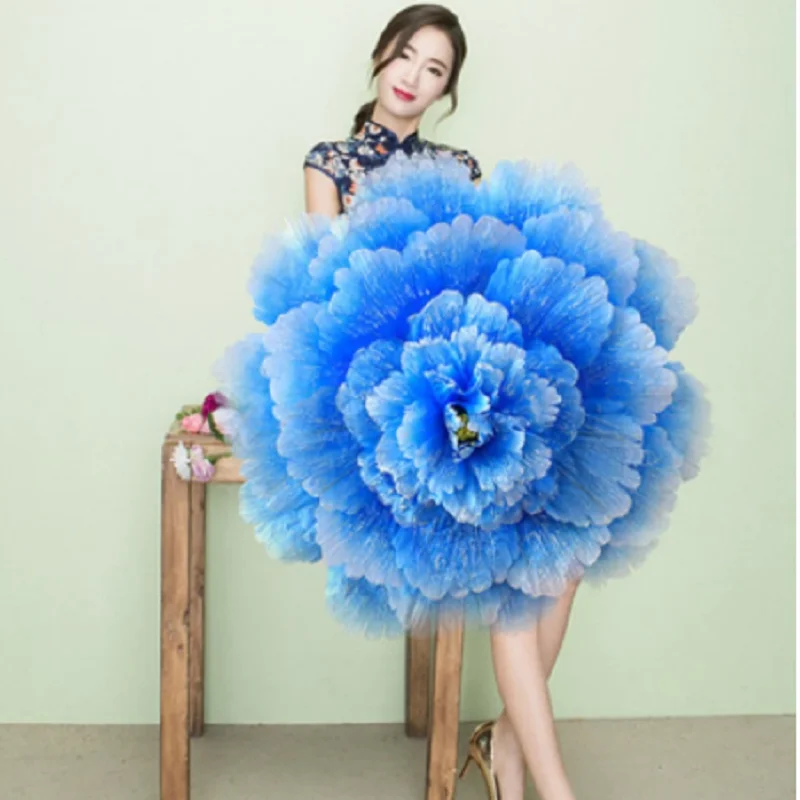 Скидка 5 шт., детский зонт с пионами, 70 см