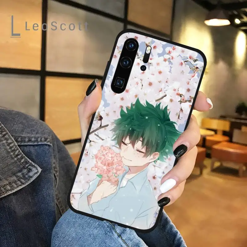 

cute My Hero Academia deku bakugou Boku Phone Case For Huawei honor Mate P 9 10 20 30 40 Pro 10i 7 8 a x Lite nova 5t