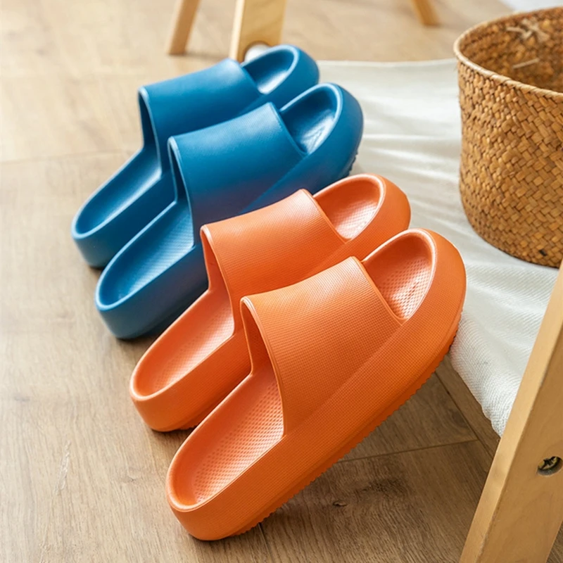 

Сандалии из ЭВА на толстой платформе для мужчин и женщин, босоножки для дома и отдыха, нескользящая Мягкая подошва, летняя обувь для ванной к...